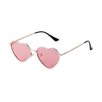 Vintage Polarizirana Rdeča sončna Očala Ženske blagovne Znamke Design Roza Srce Ljubezni Oblikovan Okvir sončna Očala Valentinovo Darilo Odtenki Očala