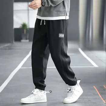 Wei ohlapna plišastih priložnostne športne hlače cargo hlače moški oblačila joggers ulične vrečasta hlače