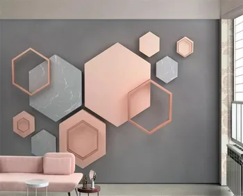 wellyu ozadje po Meri 3d freske обои heksagonalna mozaik sodobne minimalistične geometrijske TV ozadju stene papirjev doma dekor zidana