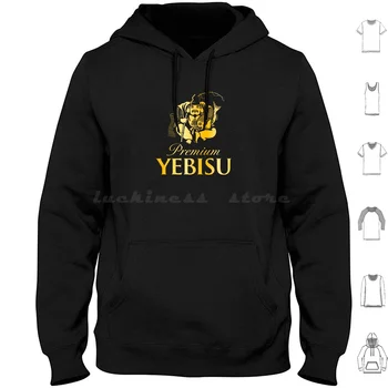Yebisu Premium ( ) Zlati Logotip Hoodies Dolg Rokav Japonska Ebisu Pivo Biru Blagovne Znamke Sapporo Tokyo Pivovarna Lager Malt