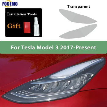 Za Tesla Model 3 Y Model X S 2015-2022 HD Avtomobilski Žarometi Zaščitno folijo TPU Nalepke Luč Žaromet za Meglo Svetilka Zaščitna folija