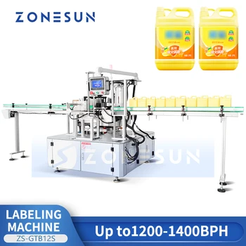 ZONESUN OPP labeler Samodejno termoplastična Lepila Označevanje Stroj Pomivalni Detergent, Podolgovate Črpalka Steklenico ZS-GTB12S
